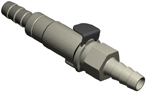 Push button quick coupling