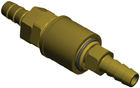 Collar quick coupling